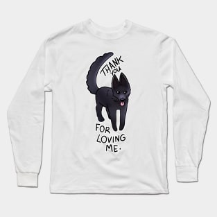 THANK YOU FOR LOVING ME DOGGO STICKER Long Sleeve T-Shirt